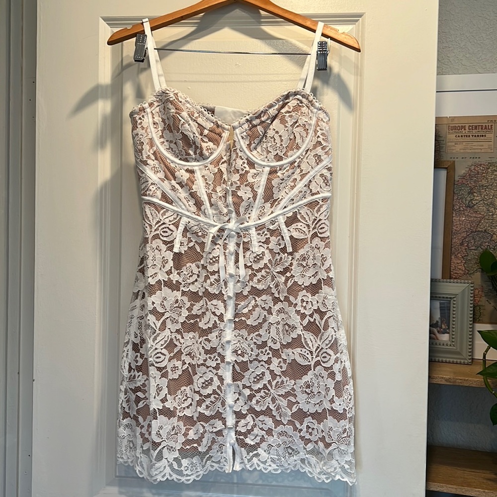 For love and lemons Julia lace mini dress